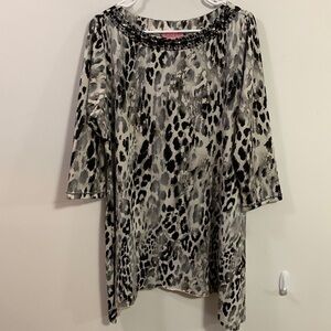 Joyous & Free embellished tunic, Size XL very good condition